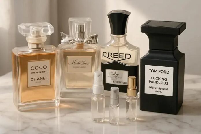 Decant de perfume de marca exclusiva para teste: descubra por que experimentar é essencial
