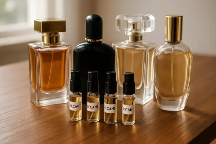 Decant de perfume importado para testar e descobrir suas notas favoritas