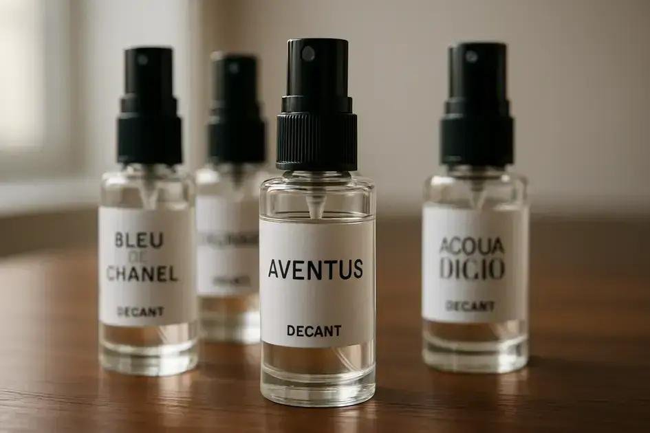Sugestões de perfumes masculinos discretos em decant disponíveis