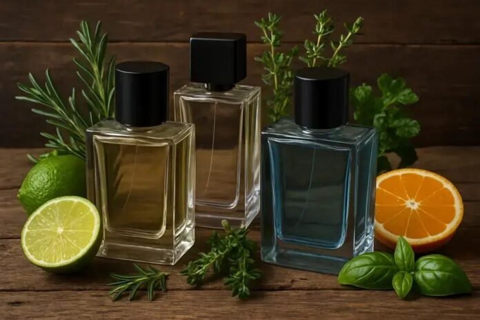 Decant de perfume masculino com notas aromáticas para renovar seu estilo hoje