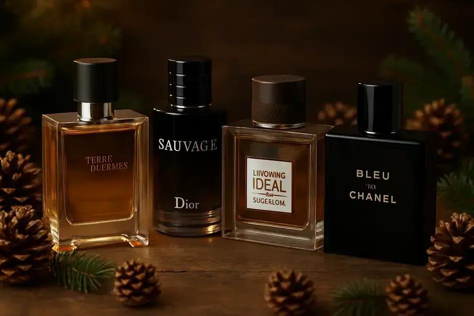 Perfumes amadeirados masculinos populares disponíveis em decants