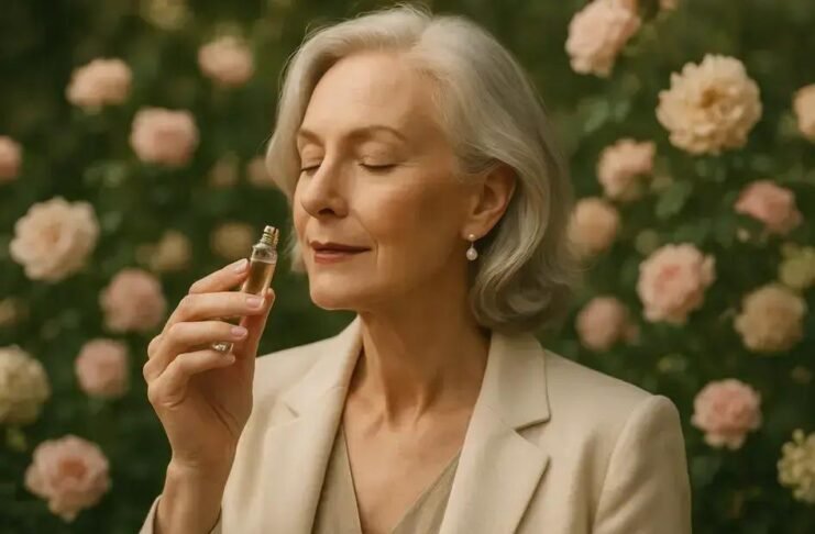 Decant de perfume floral para mulheres maduras que valorizam sofisticação e frescor
