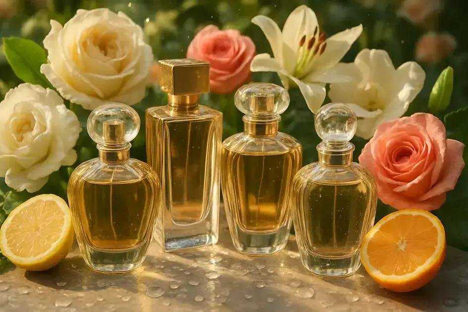 Perfumes femininos florais refrescantes disponíveis