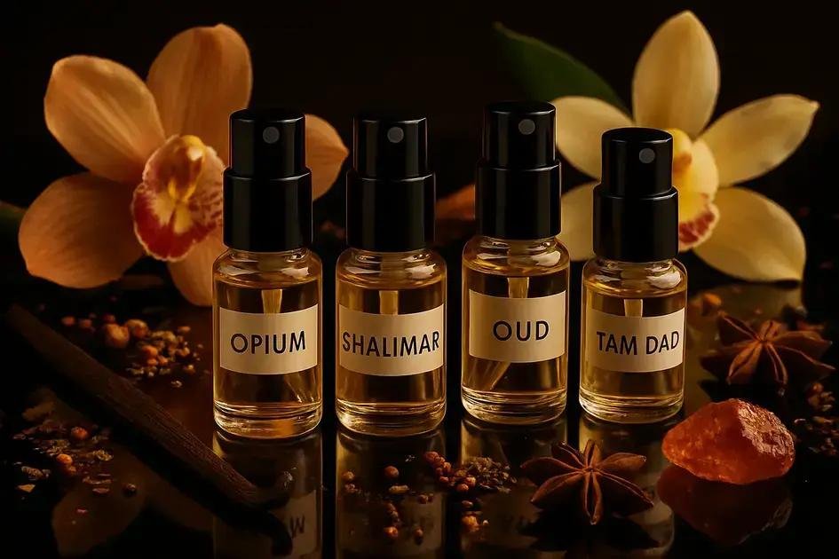 Perfumes orientais famosos disponíveis em decants